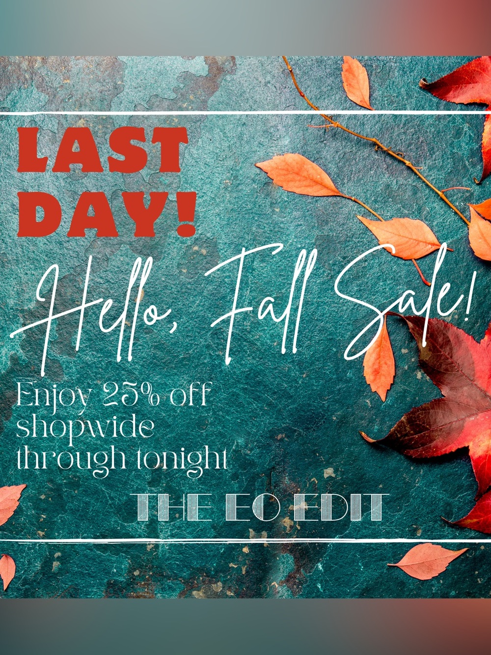 LAST DAY: The Hello, Fall Sale! ๐๐ - Picture 1 of 2